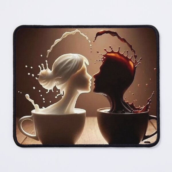 Item preview, Yin Yang Coffee Art – Milk and Coffee Love Balance designed and sold by AmetistLight.