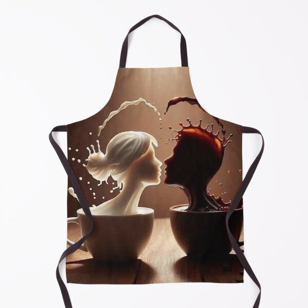 Item preview, Yin Yang Coffee Art – Milk and Coffee Love Balance designed and sold by AmetistLight.