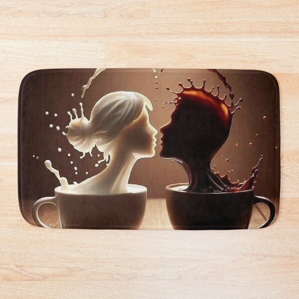 Item preview, Yin Yang Coffee Art – Milk and Coffee Love Balance designed and sold by AmetistLight.