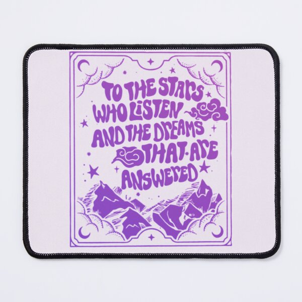 Item preview, to the stars who listen and the dreams that are answered - Gradient Quote Fanart designed and sold by theliteraryedit.