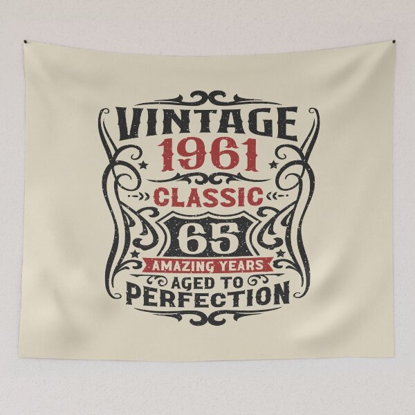Item preview, 65th Birthday Vintage 1961 Classic 65 Amazing Years designed and sold by eclecTEEq.