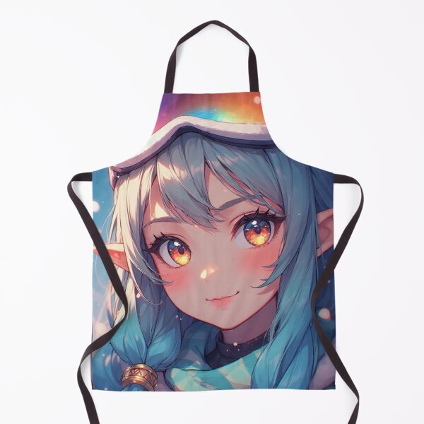 Item preview, Elf anime snowboarder portrait designed and sold by ArtsJulian.
