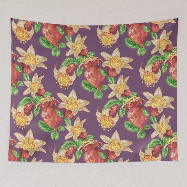 Item preview, Blooming Pomegranate Fruits designed and sold by Yulia Fushtey.