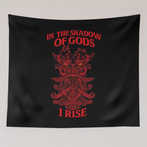 Item preview, In the Shadow of Gods I Rise – Norse Flame Warrior designed and sold by digijob.