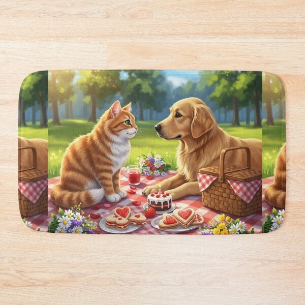 Item preview, Pets On A Love Picnic designed and sold by PetJoyPrintsCO.