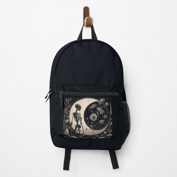 Item preview, Skeleton with Dark Blooms Emblem designed and sold by Roberta Calabrese.