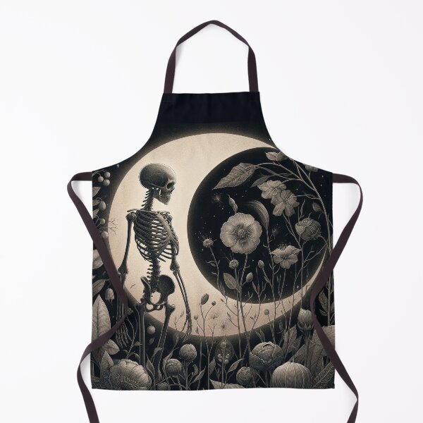 Item preview, Skeleton with Dark Blooms Emblem designed and sold by Roberta Calabrese.