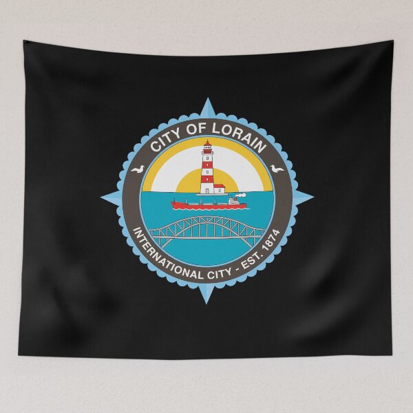 Item preview, Lorain Ohio City Seal Lighthouse Ship Bridge designed and sold by k3rstman1.