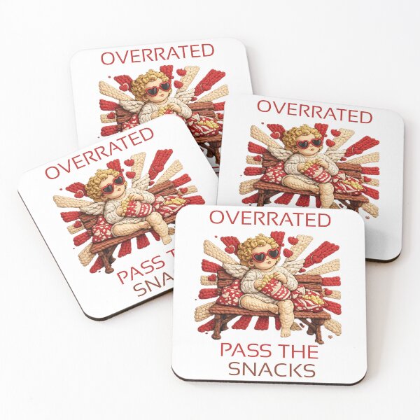 Item preview, Funny Valentine Cupid | Love Is Overrated Pass the Snacks | Anti Valentine designed and sold by Pixiorra.
