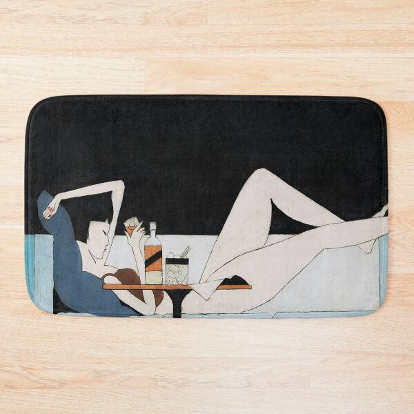 Item preview, The Girl on The Couch by Pang Xunqin - Art Nouveau Painting, Chinese Art Poster designed and sold by marcofinkinspo.