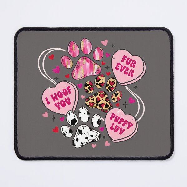 Item preview, Valentine Candy Hearts and Paws I WOOF YOU FUR EVER designed and sold by BKDIGITALSHOP.