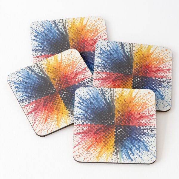 Item preview, Colorburst Dot Matrix Abstract designed and sold by Harmonic_Layers.