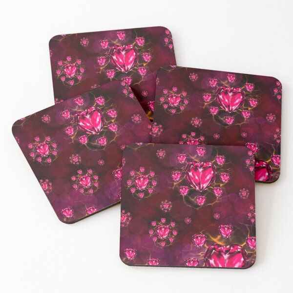 Item preview, Hearts of Ruby - Ruby Gems Fine Art Design designed and sold by Lycanth.