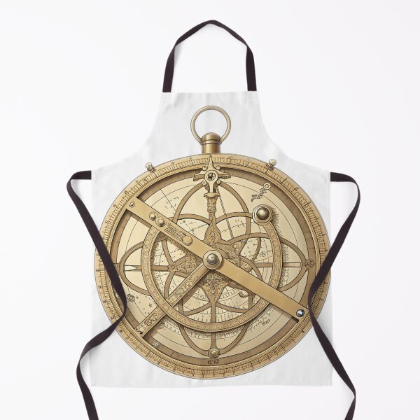 Item preview, Antique Astrolabe — Celestial Navigation Instrument in Brass | Vintage Astronomy & Philosophy Art designed and sold by VivoStudio.