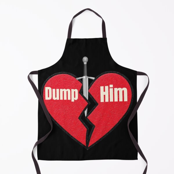 Item preview, Dump Him Broken Heart Design – Bold Breakup Empowerment Illustration designed and sold by Graphizia.