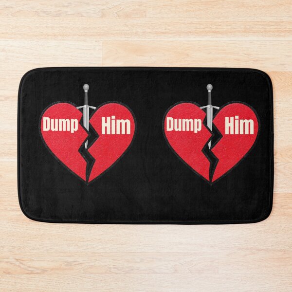 Item preview, Dump Him Broken Heart Design – Bold Breakup Empowerment Illustration designed and sold by Graphizia.