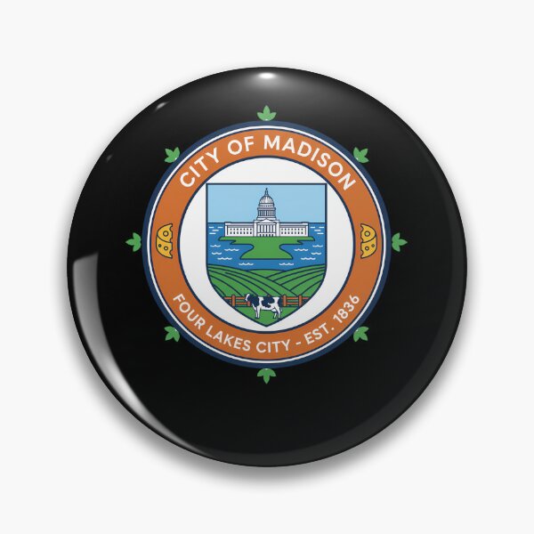 Item preview, Madison Wisconsin Four Lakes City Seal Est. 1836 designed and sold by k3rstman1.