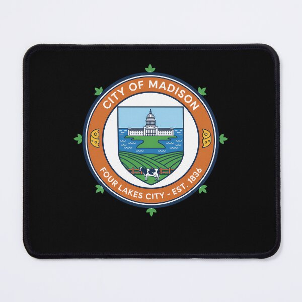 Item preview, Madison Wisconsin Four Lakes City Seal Est. 1836 designed and sold by k3rstman1.