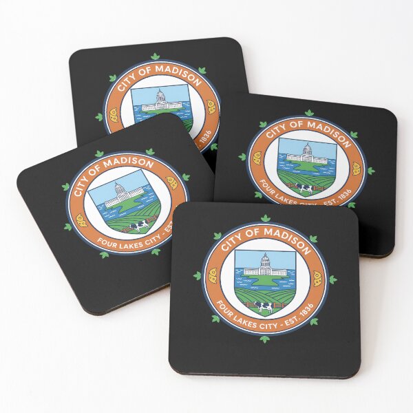 Item preview, Madison Wisconsin Four Lakes City Seal Est. 1836 designed and sold by k3rstman1.