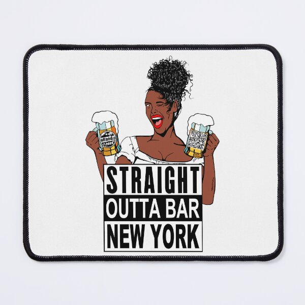 Item preview, Straight Outta Bar New York; Ukunda; Kenya; designed and sold by StickerApe.