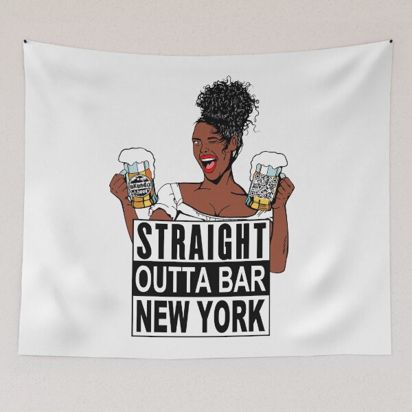 Item preview,  Straight Outta Bar New York; Ukunda; Kenya; designed and sold by StickerApe.