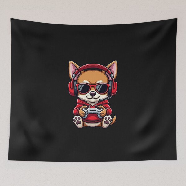 Item preview, Gamer Shiba Inu Funny Video Game Dog designed and sold by GrumpySableye.