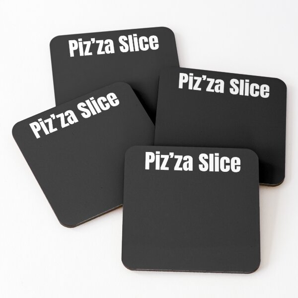 Item preview, Piz’za Slice – Funny British Accent Pizza Meme designed and sold by adjamine.