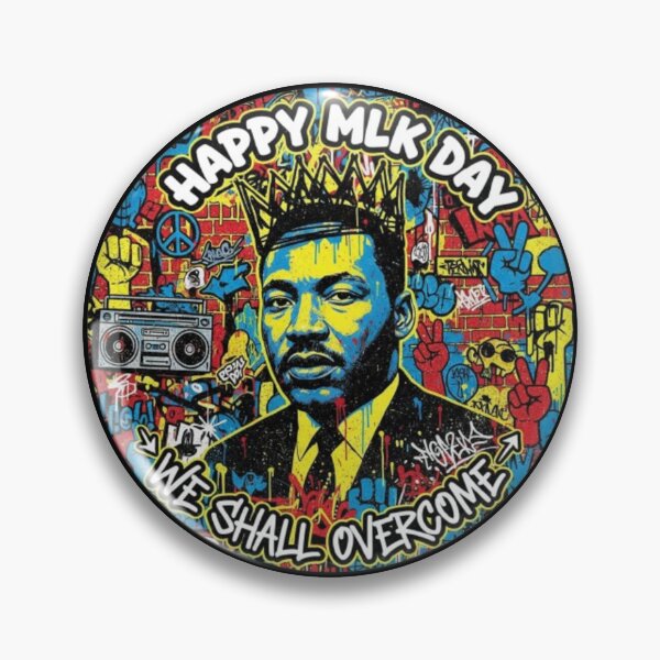 Item preview, Happy MLK Day We Shall Overcome designed and sold by DIRTYDUNNZ.