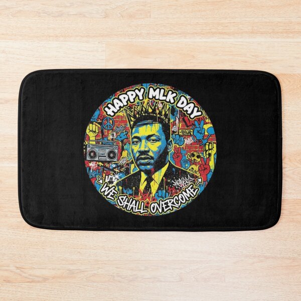 Item preview, Happy MLK Day We Shall Overcome designed and sold by DIRTYDUNNZ.
