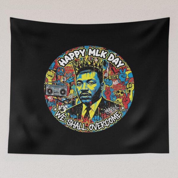 Item preview, Happy MLK Day We Shall Overcome designed and sold by DIRTYDUNNZ.