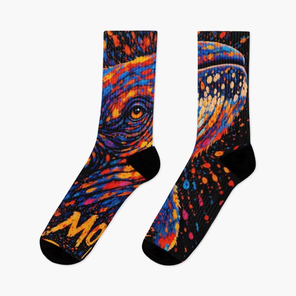 Item preview, Move in Silence – Psychedelic Whale Art in Vibrant Colors designed and sold by kastabembe.