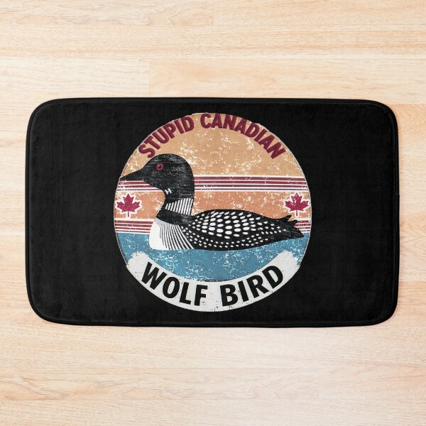 Item preview, Retro Stupid Canadian Wolf Bird Funny Loon Humor  designed and sold by gear-posters.