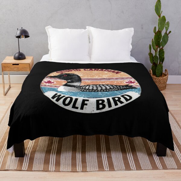 Item preview, Retro Stupid Canadian Wolf Bird Funny Loon Humor  designed and sold by gear-posters.