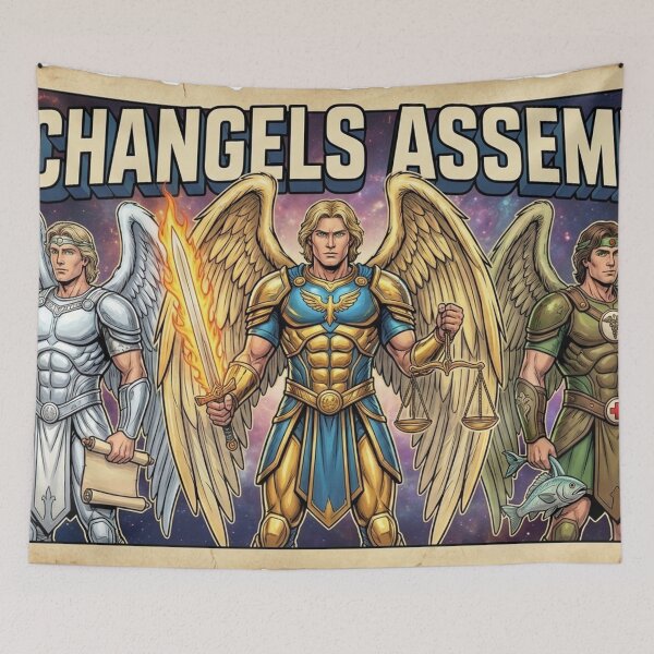Item preview, Divine Guardians: The Archangels Assemble designed and sold by Guryl Michal Designs.