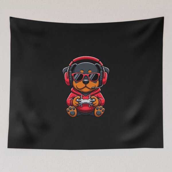 Item preview, Gamer Rottweiler Cute Video Game Funny designed and sold by GrumpySableye.