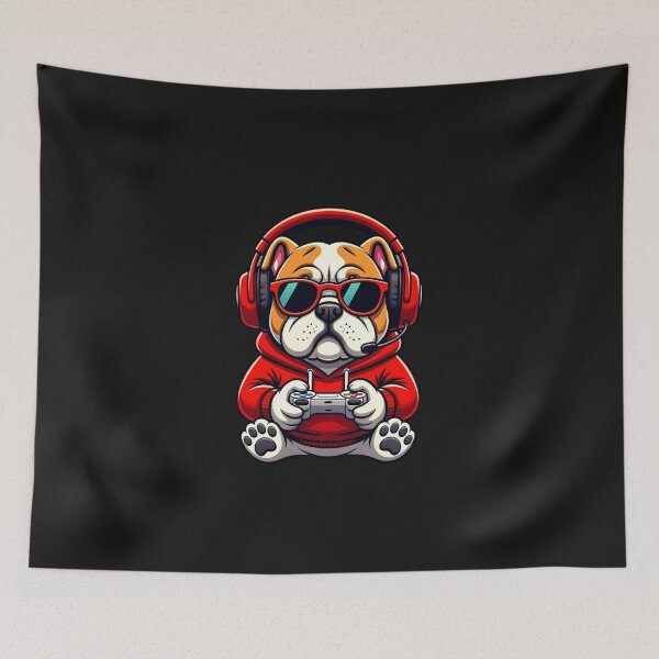 Item preview, Gamer Bulldog Cool Dog Gaming Gift designed and sold by GrumpySableye.