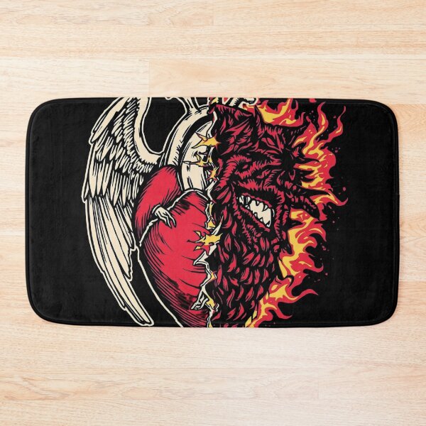 Item preview, Half Angel Half Demon Heart – Inner Struggle Art designed and sold by ShadyArfaa.