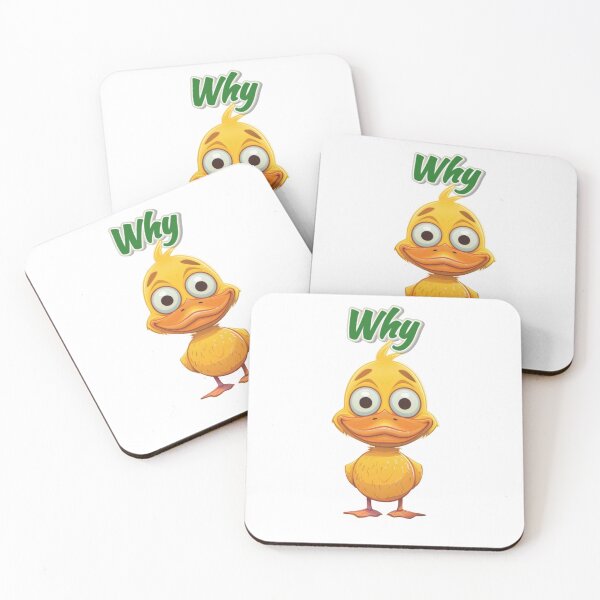 Item preview, Sassy Duck Reactions – Why Meme Duck, Confused Duck Reaction, Funny Sarcastic Animal Meme designed and sold by MiraLumeStudio.