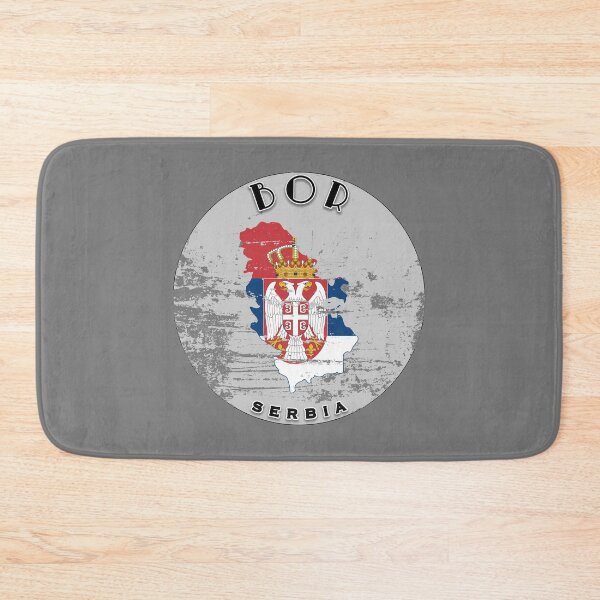 Item preview, Bor Serbia Flag Worn  designed and sold by World Designs.