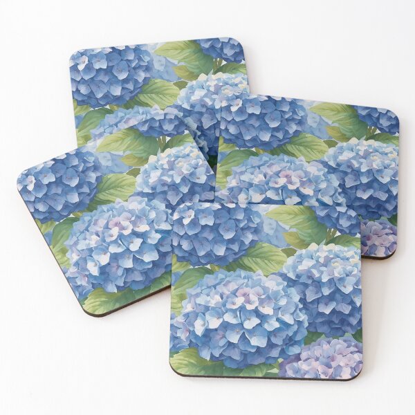 Item preview, Lush Blue and Violet Hydrangea Petals Background designed and sold by CharlieDesings.