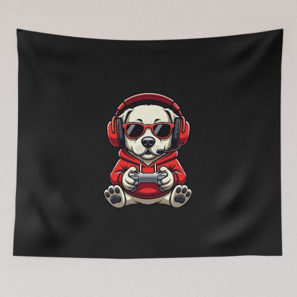 Item preview, Gamer Dog Gaming Humor Funny Video Games designed and sold by GrumpySableye.