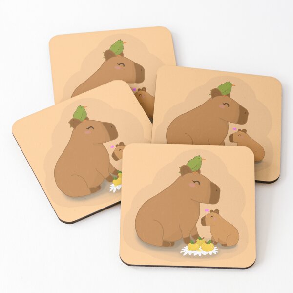 Item preview, Mama & Baby Capybara designed and sold by Agus Lusky.