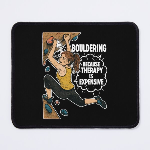 Item preview, Bouldering instead of therapy – Funny climbing shirt designed and sold by Pineapple-Tree.