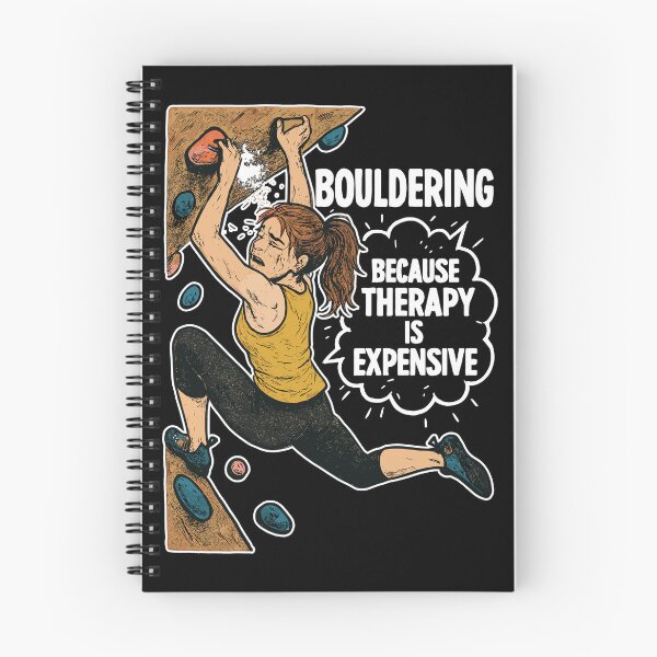 Item preview, Bouldering instead of therapy – Funny climbing shirt designed and sold by Pineapple-Tree.
