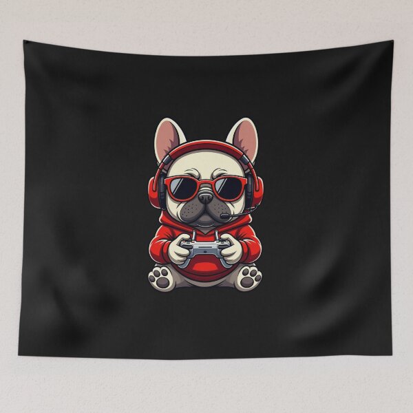 Item preview, Gamer Dog Funny French Bulldog Gaming designed and sold by GrumpySableye.