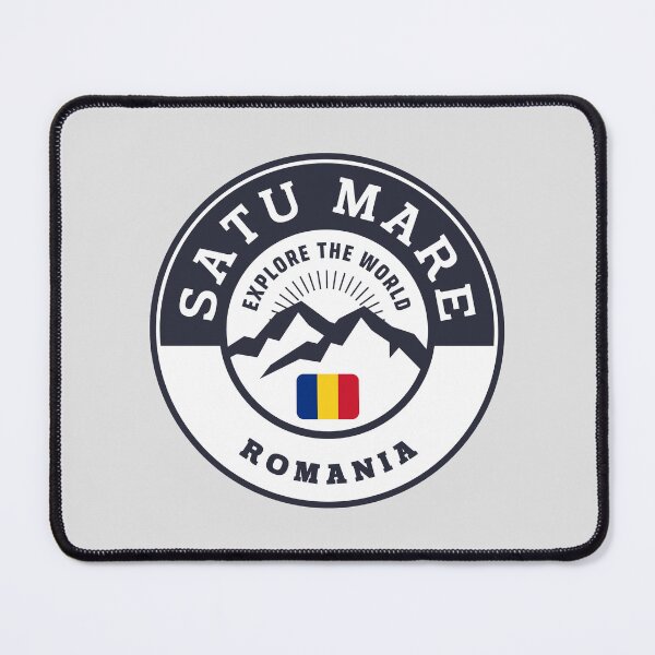 Item preview, Satu Mare Romania | Black and White Travel Crest designed and sold by World Designs.