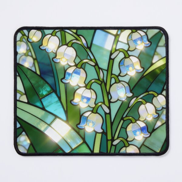 Item preview, May Birth Flower Lily of the Valley – Faux Stained Glass Phone Case, Journal, Art & Tote designed and sold by MindfullyCreated.