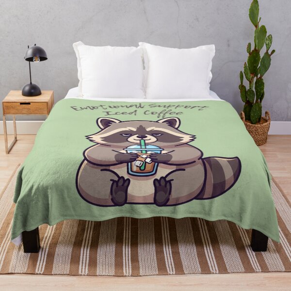 Item preview, Emotional Support Iced Coffee - Funny Raccoon Trash Panda designed and sold by Design_Your_Day.