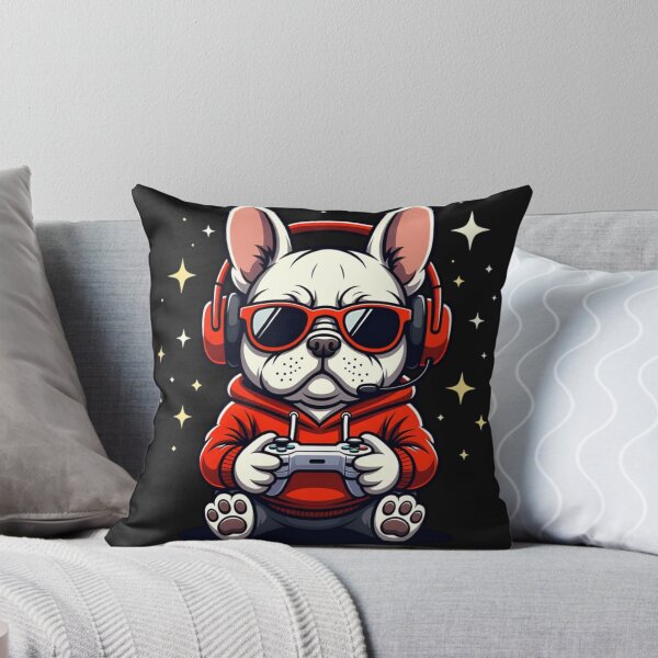 Item preview, Gamer French Bulldog Playing Video Games designed and sold by GrumpySableye.
