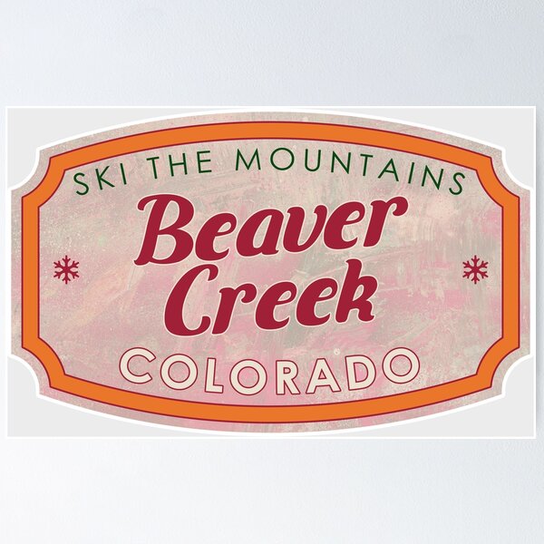 Artikelvorschau, Beaver Creek, Colorado, Skifahren, strukturiertes Skiabzeichen entworfen und verkauft von Wanderful-roads.